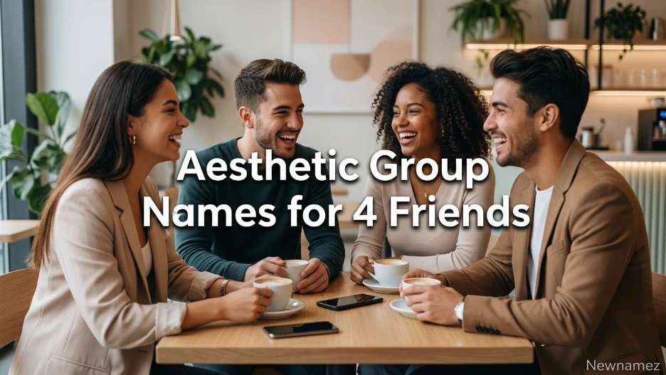 Aesthetic Group Names for 4 Friends