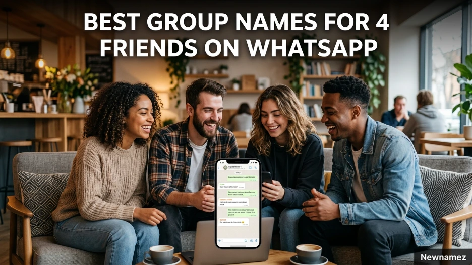 Best Group Names for 4 Friends on WhatsApp