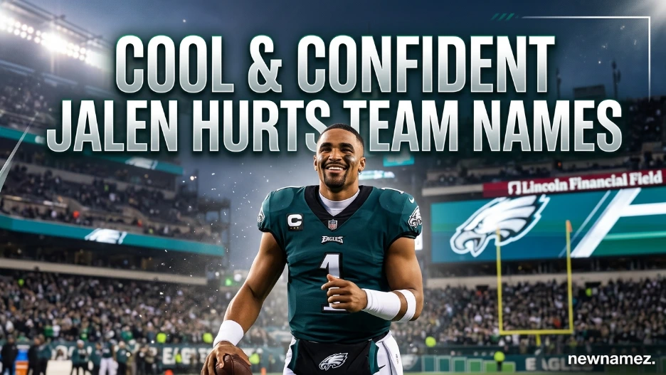 Cool & Confident Jalen Hurts Team Names