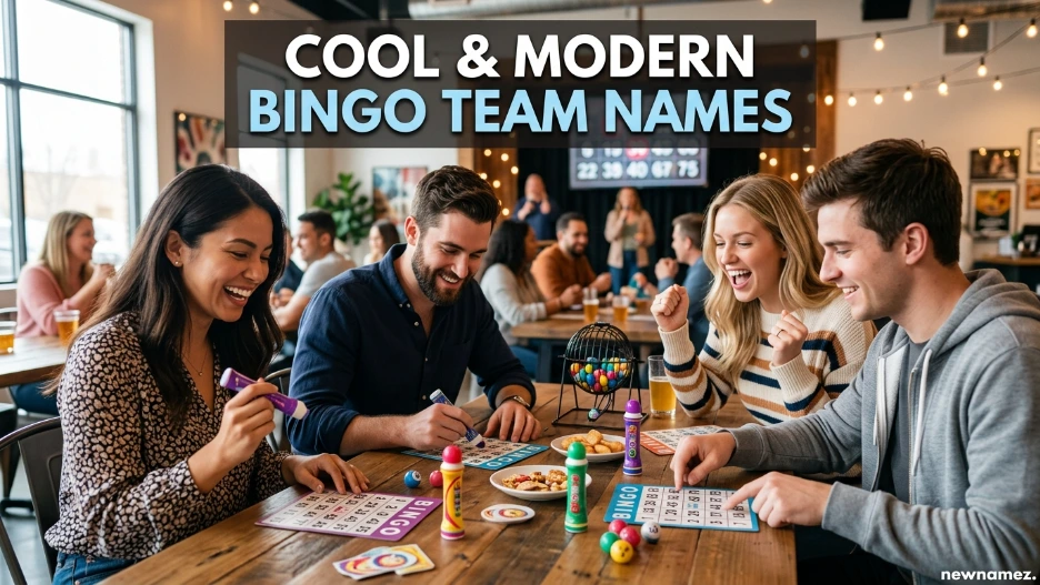 Cool & Modern Bingo Team Names