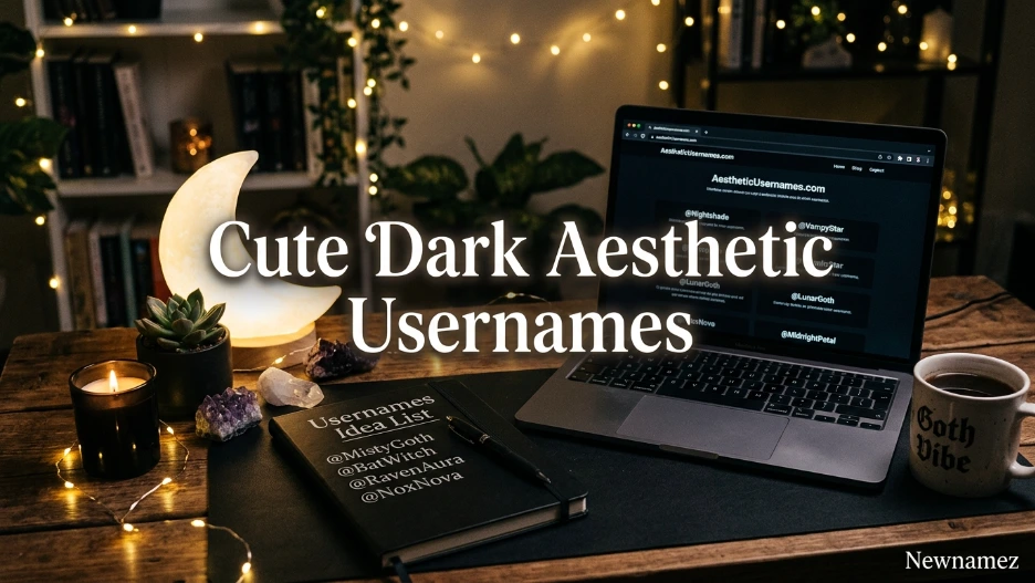 Cute Dark Aesthetic Usernames