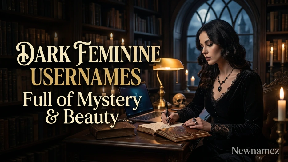 Dark Feminine Usernames Full of Mystery & Beauty