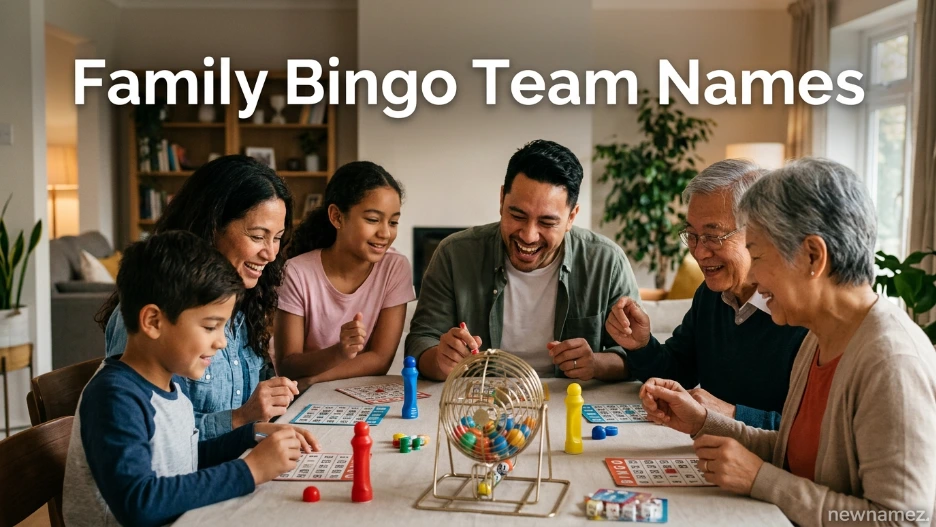 Family Bingo Team Names