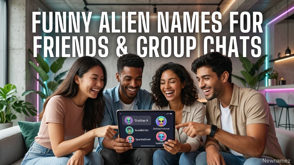 Funny Alien Names for Friends & Group Chats