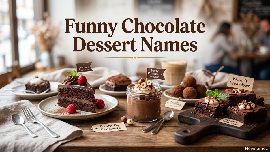 Funny Chocolate Dessert Names