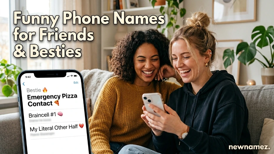 Funny Phone Names for Friends & Besties