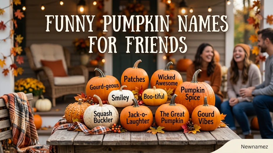 Funny Pumpkin Names for Friends