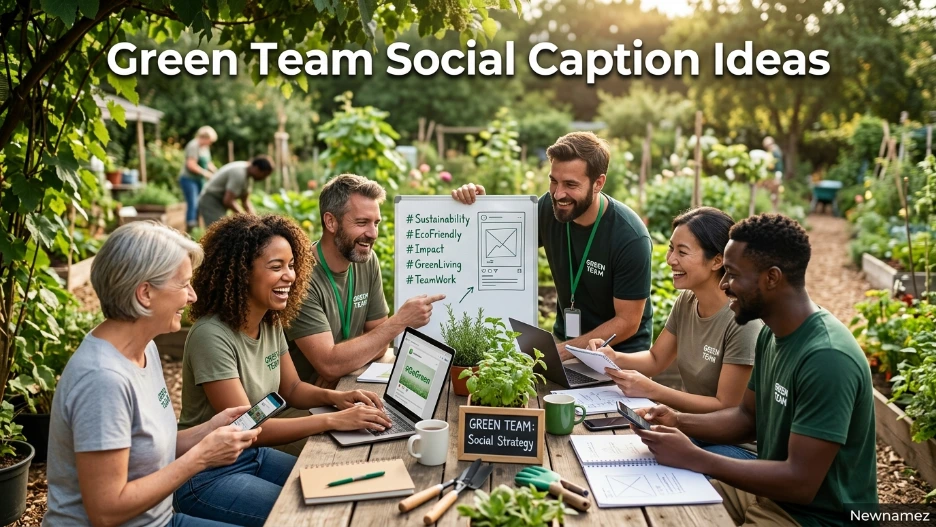 Green Team Social Caption Ideas