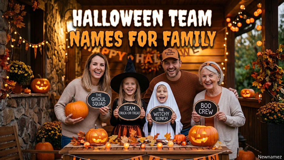 Halloween Team Names for Family