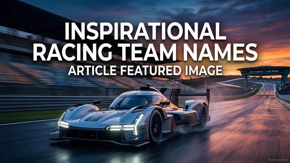 Inspirational Racing Team Names