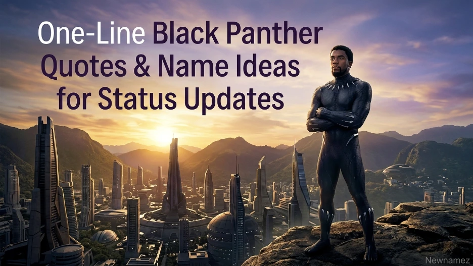 One-Line Black Panther Quotes & Name Ideas for Status Updates