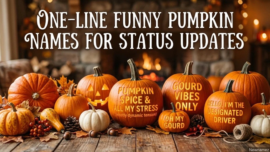 One-Line Funny Pumpkin Names for Status Updates