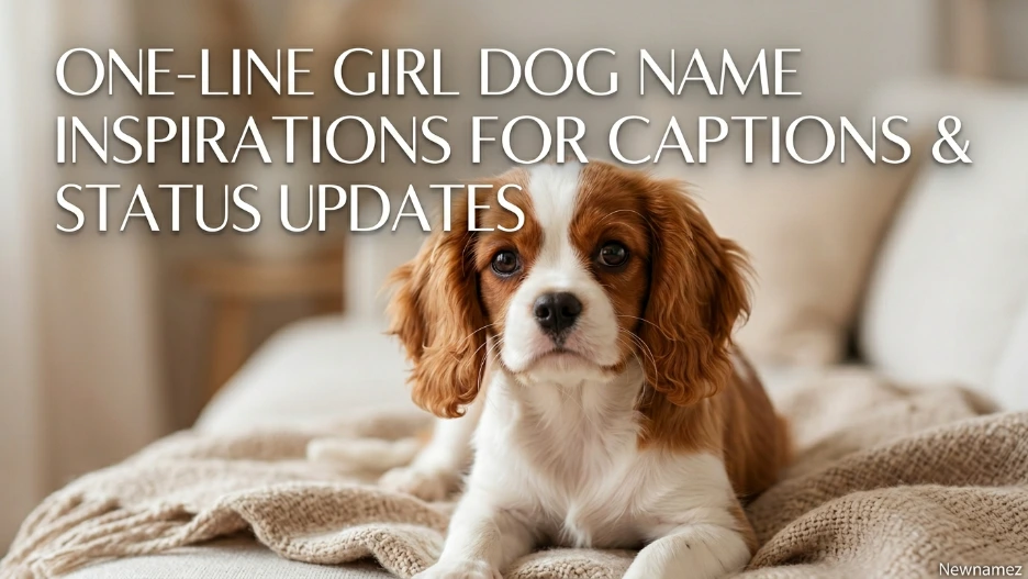 One-Line Girl Dog Name Inspirations for Captions & Status Updates