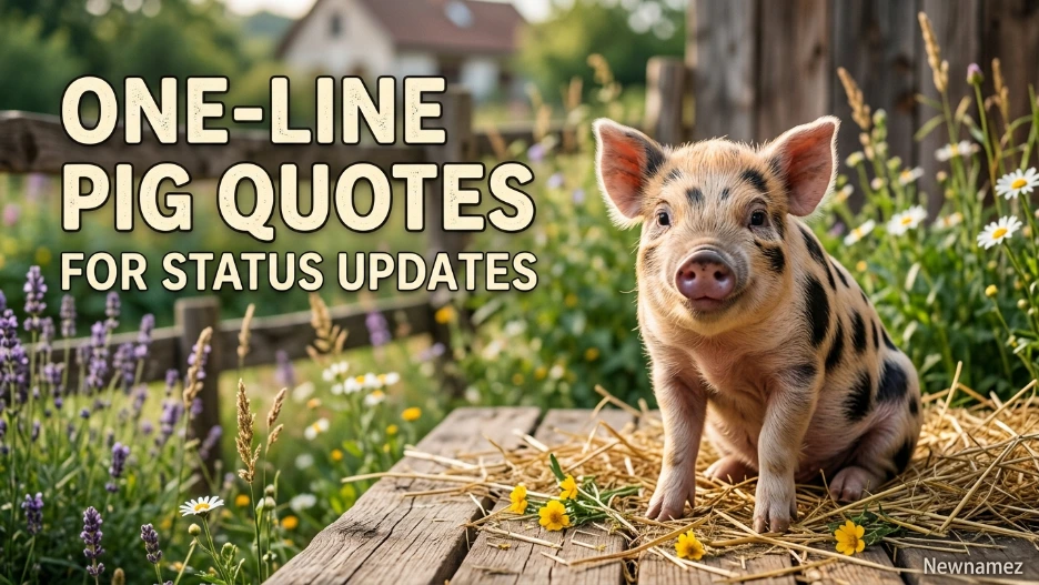One-Line Pig Quotes for Status Updates