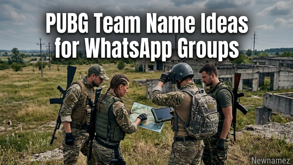 PUBG Team Name Ideas for WhatsApp Groups