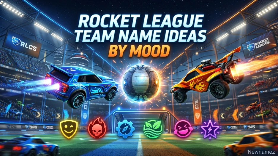 Rocket League Team Name Ideas by Mood