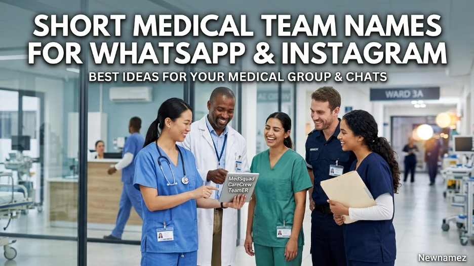 Short Medical Team Names for WhatsApp & Instagram