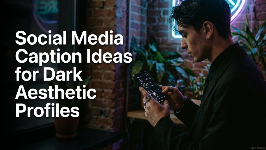 Social Media Caption Ideas for Dark Aesthetic Profiles