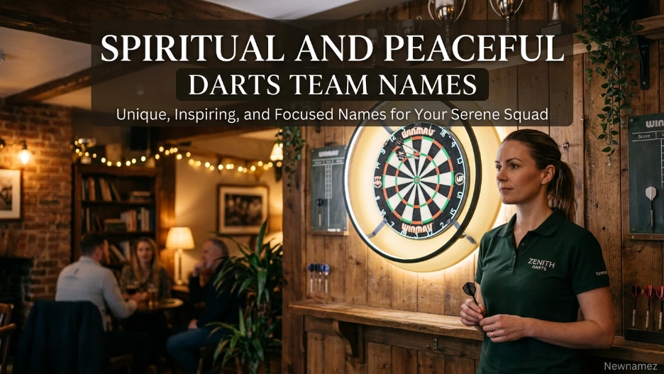 Spiritual and Peaceful Darts Team Names