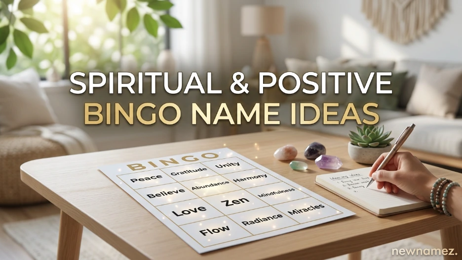 Spiritual & Positive Bingo Name Ideas