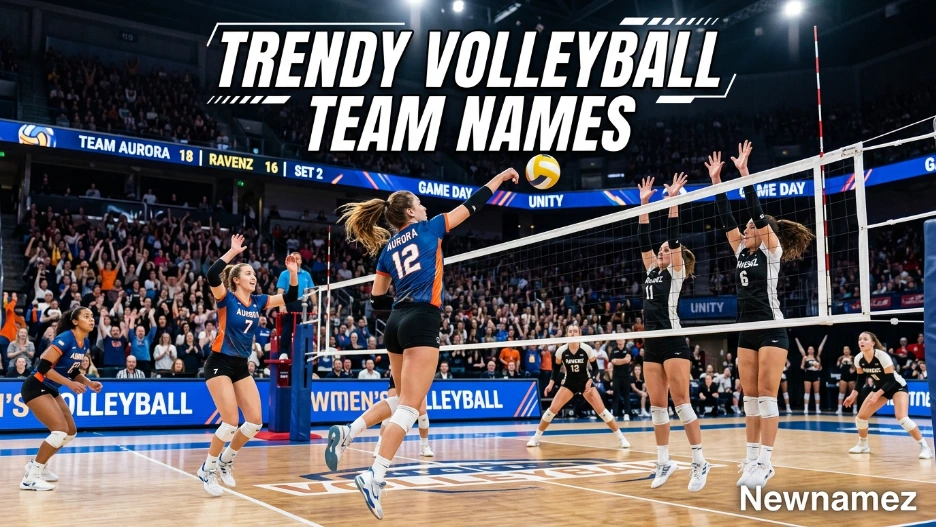 Trendy Volleyball Team Names