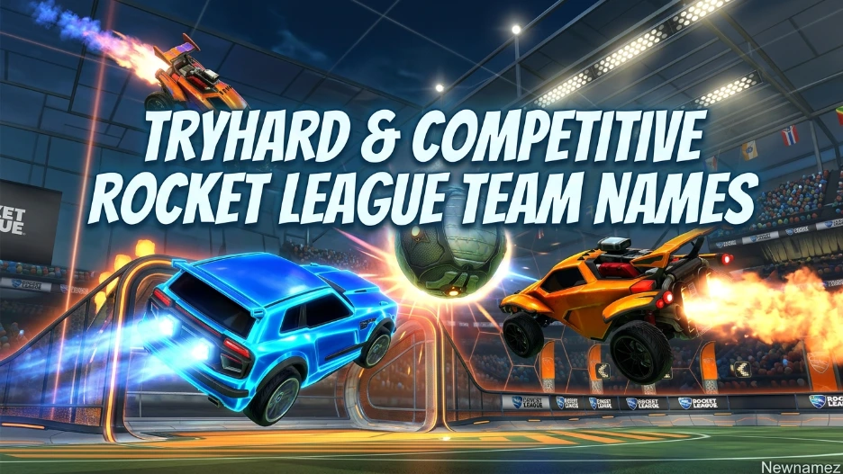 Tryhard & Competitive Rocket League Team Names