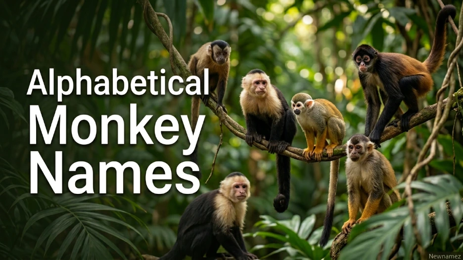 Alphabetical Monkey Names