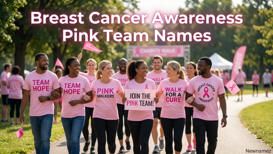 Breast Cancer Awareness Pink Team Names