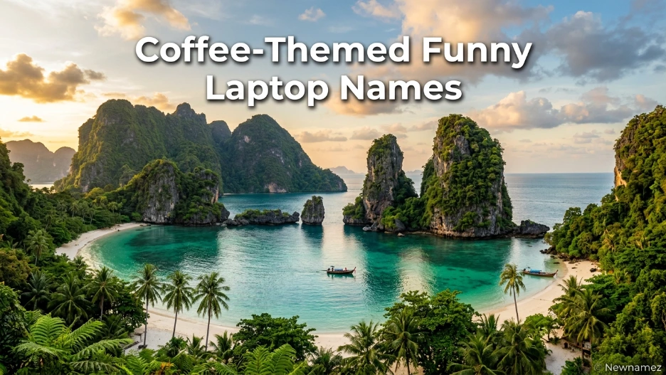 Coffee-Themed Funny Laptop Names