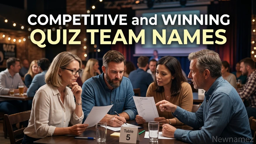 Competitive and Winning Quiz Team Names