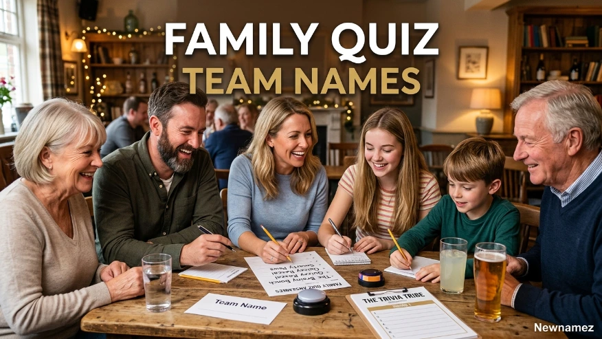 Family Quiz Team Names