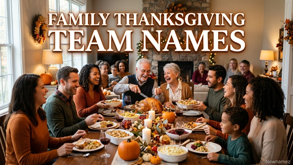Family Thanksgiving Team Names
