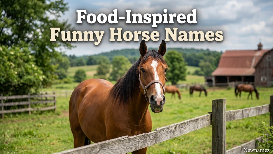 Food-Inspired Funny Horse Names