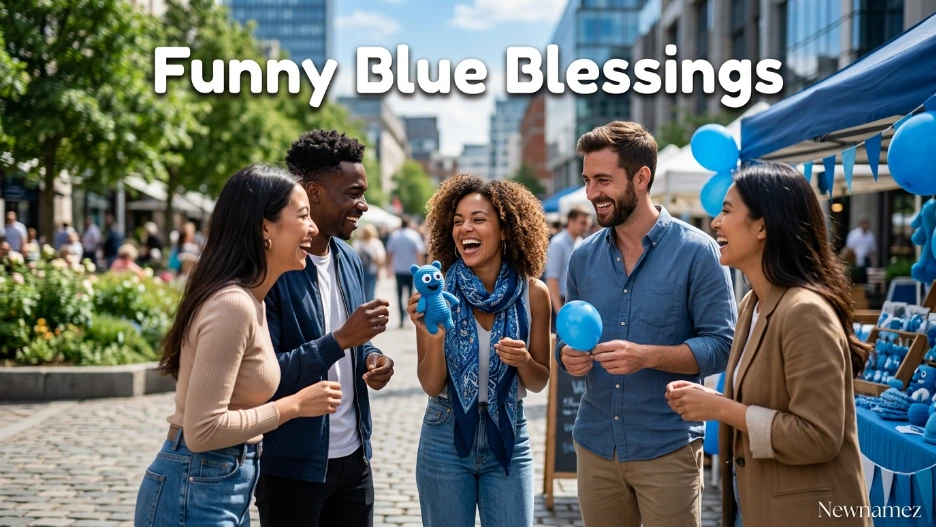 Funny Blue Blessings