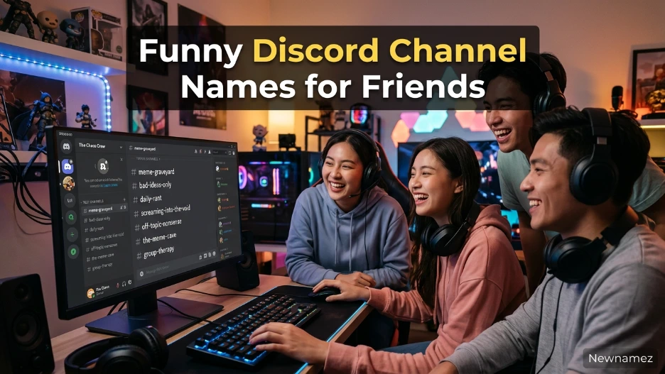 Funny Discord Channel Names for Friends