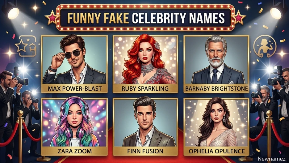 Funny Fake Celebrity Names