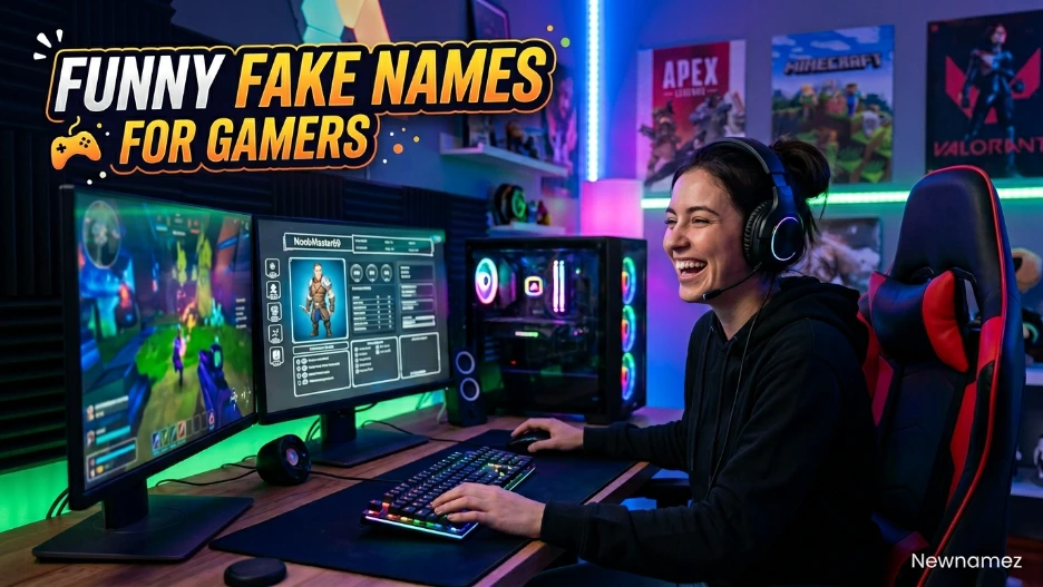 Funny Fake Names for Gamers