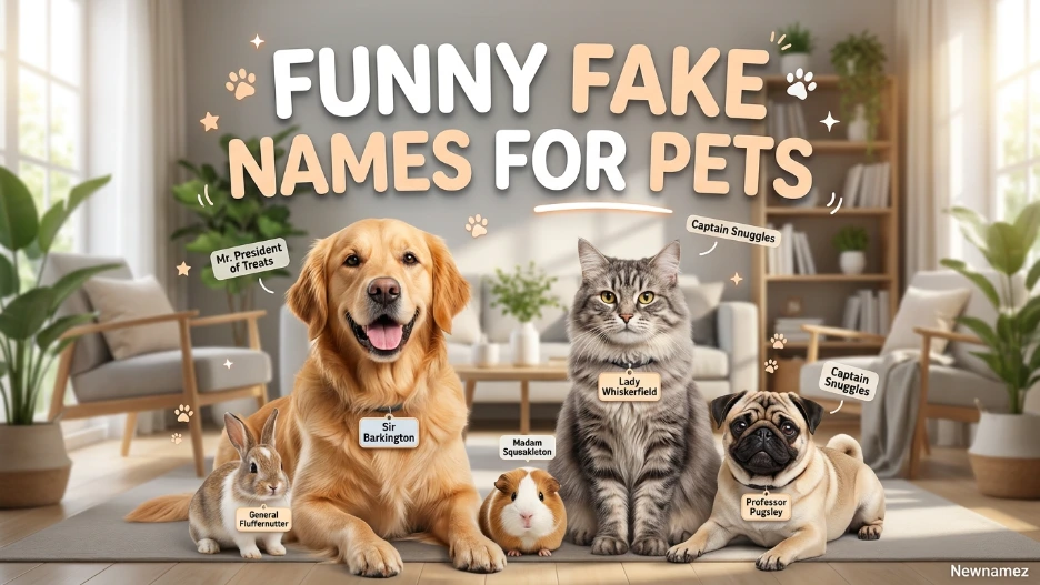 Funny Fake Names for Pets