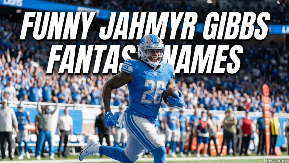 Funny Jahmyr Gibbs Fantasy Names