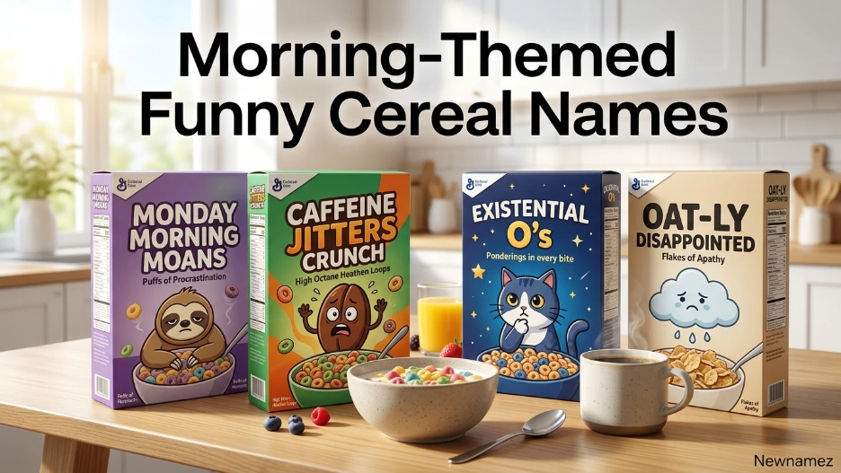 Morning-Themed Funny Cereal Names