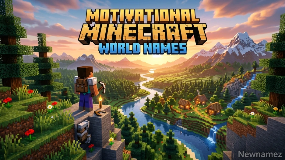 Motivational Minecraft World Names