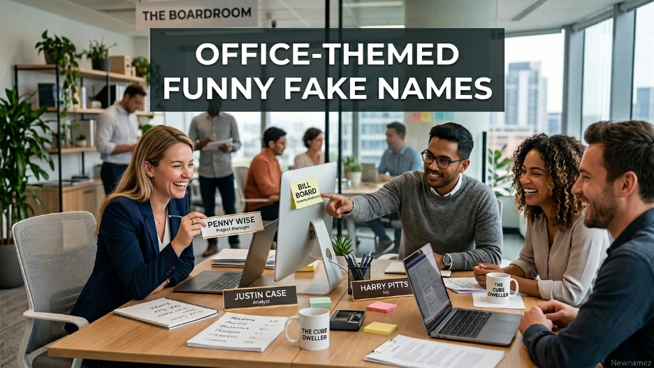 Office-Themed Funny Fake Names