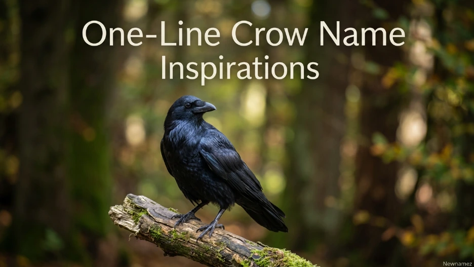 One-Line Crow Name Inspirations