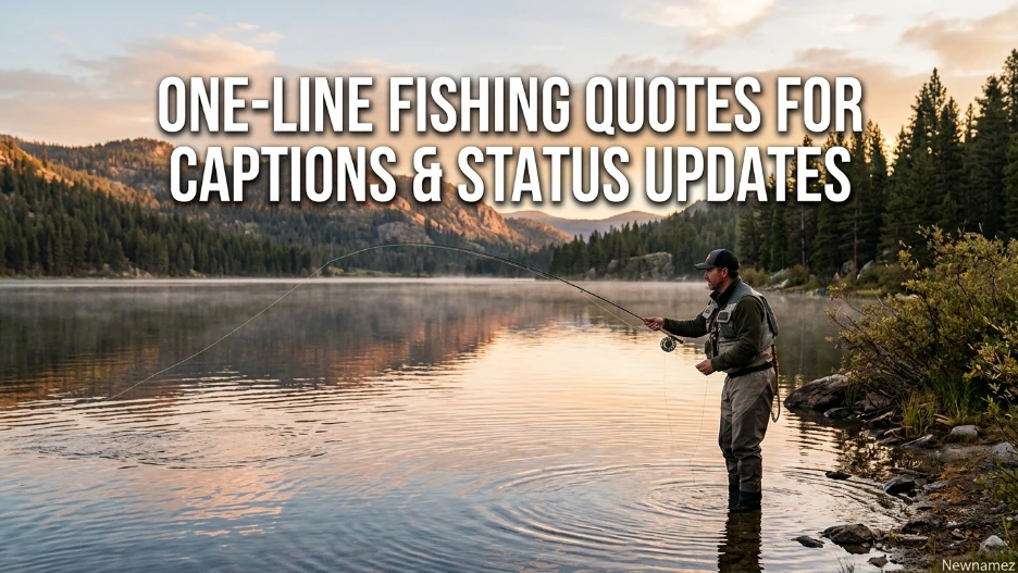 One-Line Fishing Quotes for Captions & Status Updates