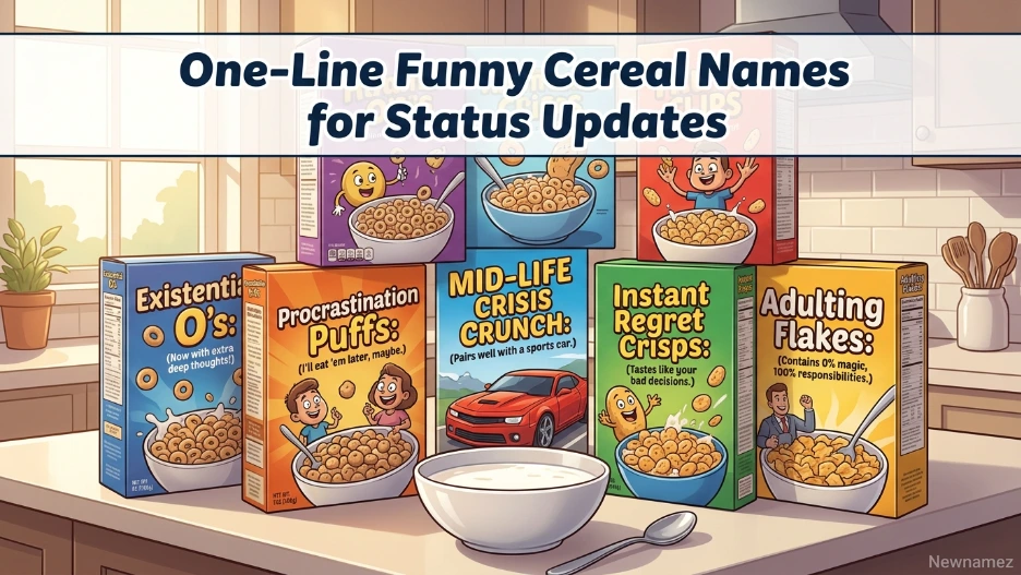 One-Line Funny Cereal Names for Status Updates