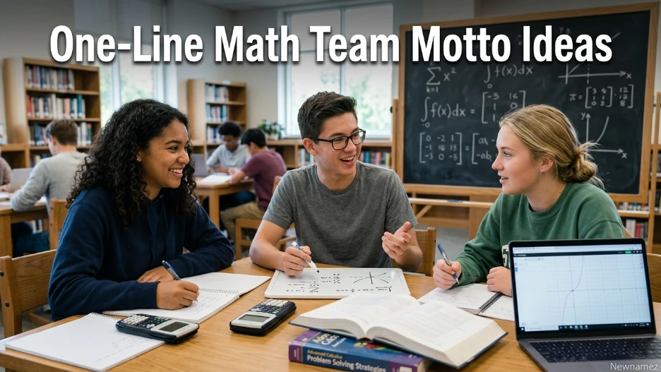 One-Line Math Team Motto Ideas
