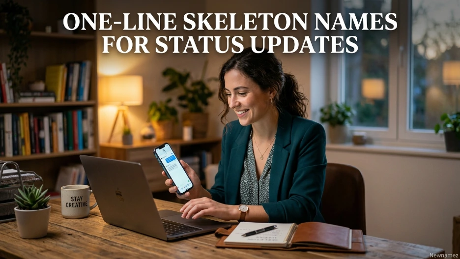 One-Line Skeleton Names for Status Updates