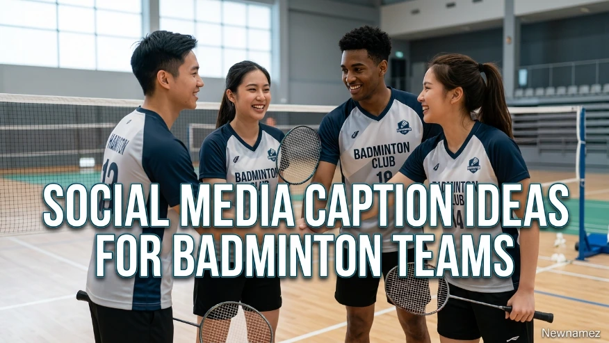 Social Media Caption Ideas for Badminton Teams