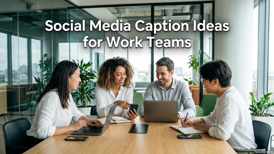 Social Media Caption Ideas for Work Teams