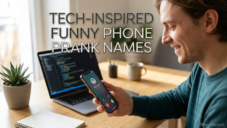 Tech-Inspired Funny Phone Prank Names